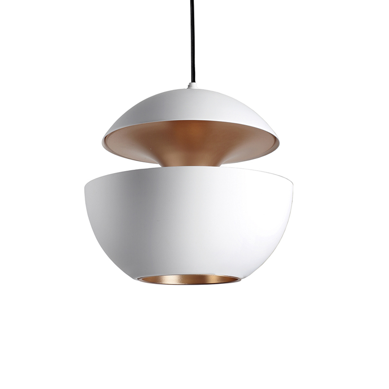 Suspension HERE COMES THE SUN 450 Blanc & cuivre DCW EDITIONS