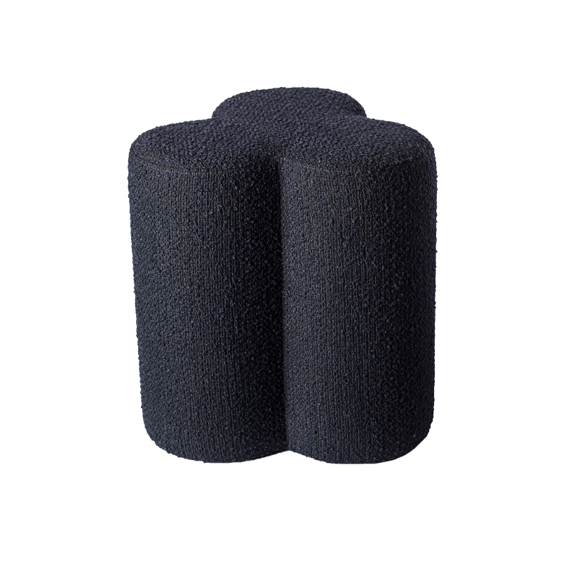 Pouf CLOVER BOUCLE Lammy bleu POLS POTTEN
