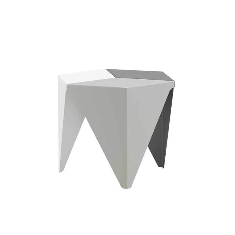 Table d'appoint guéridon PRISMATIC Gris clair 3 tons VITRA