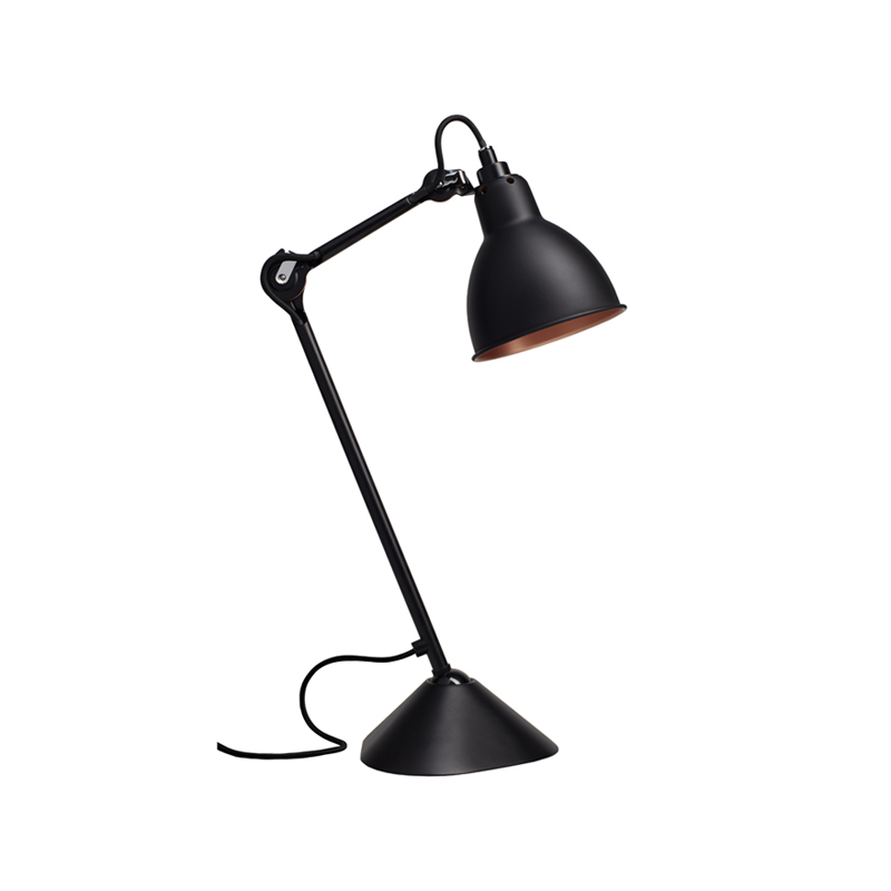 Lampe à poser GRAS N°205 Noir/ intérieur cuivre DCW EDITIONS