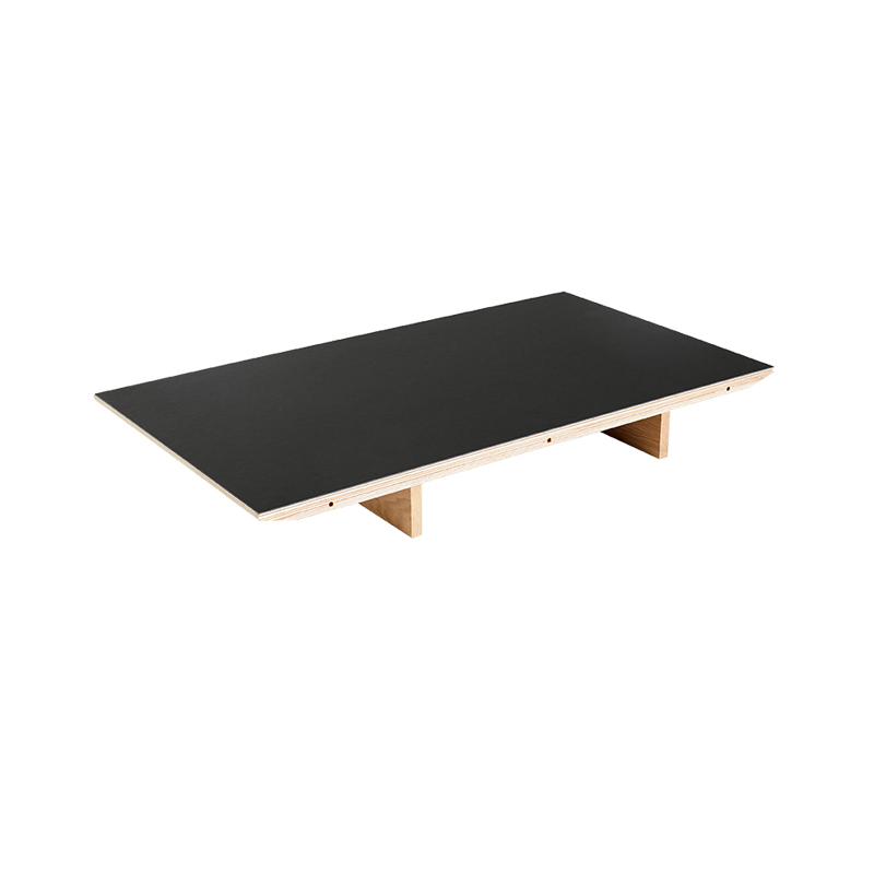 Table CPH 30 Rallonge 50x90 Lino noir/ chêne vernis à base d'eau HAY