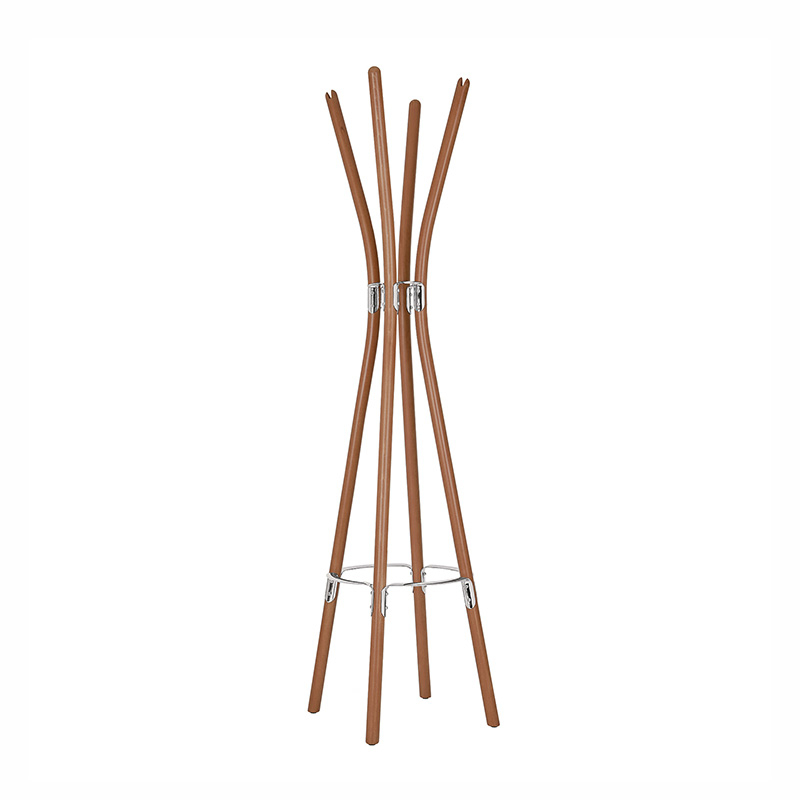 Porte-manteau Portemanteau POÊLE Inox brillant/ hêtre brun ALESSI