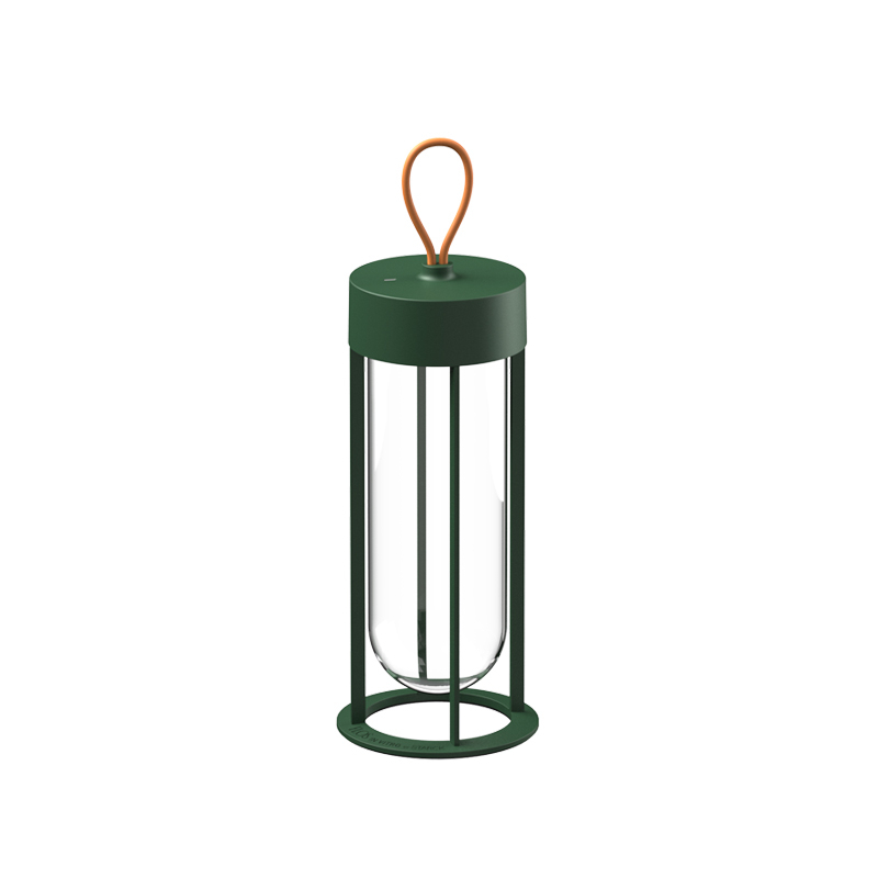 Lampe à poser IN VITRO UNPLUGGED Vert forêt FLOS