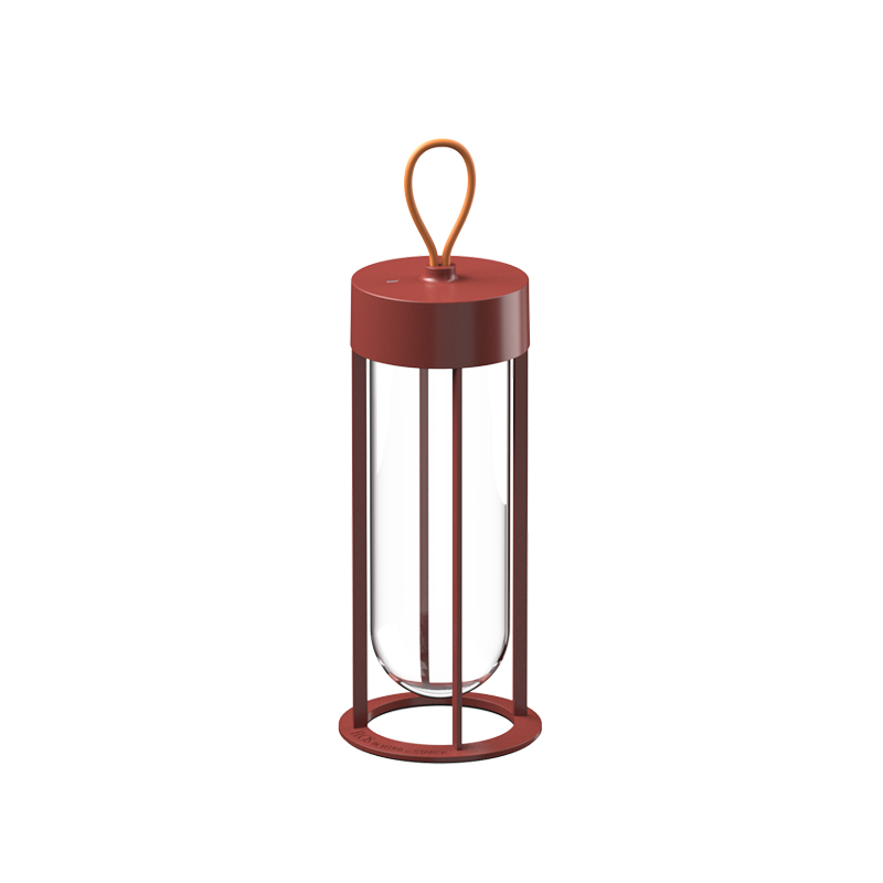 Lampe à poser IN VITRO UNPLUGGED Terracotta FLOS