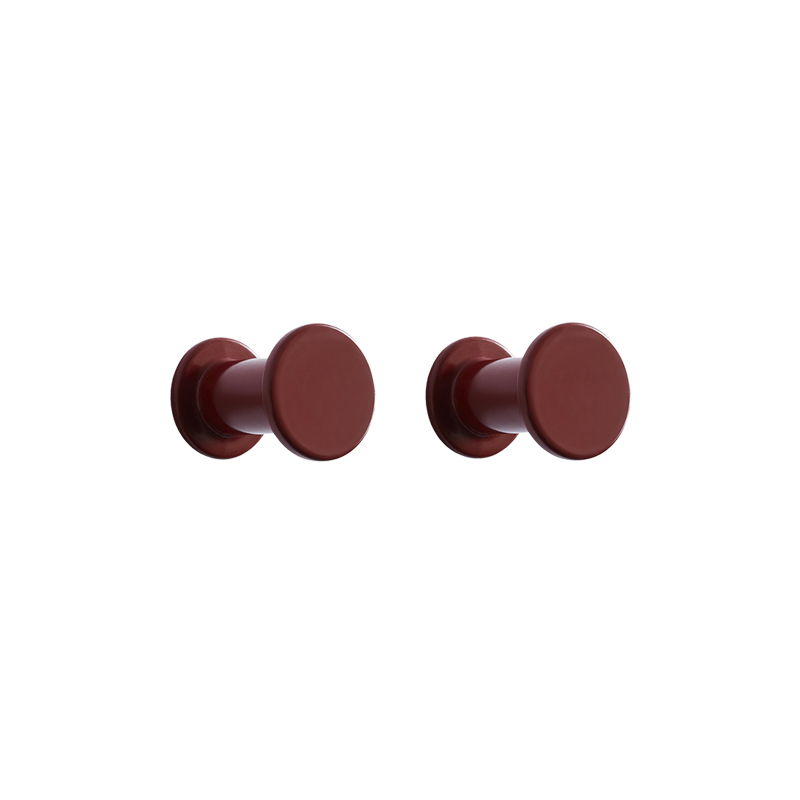 Patère Design Set de 2 patères BOLT Rouge HAY