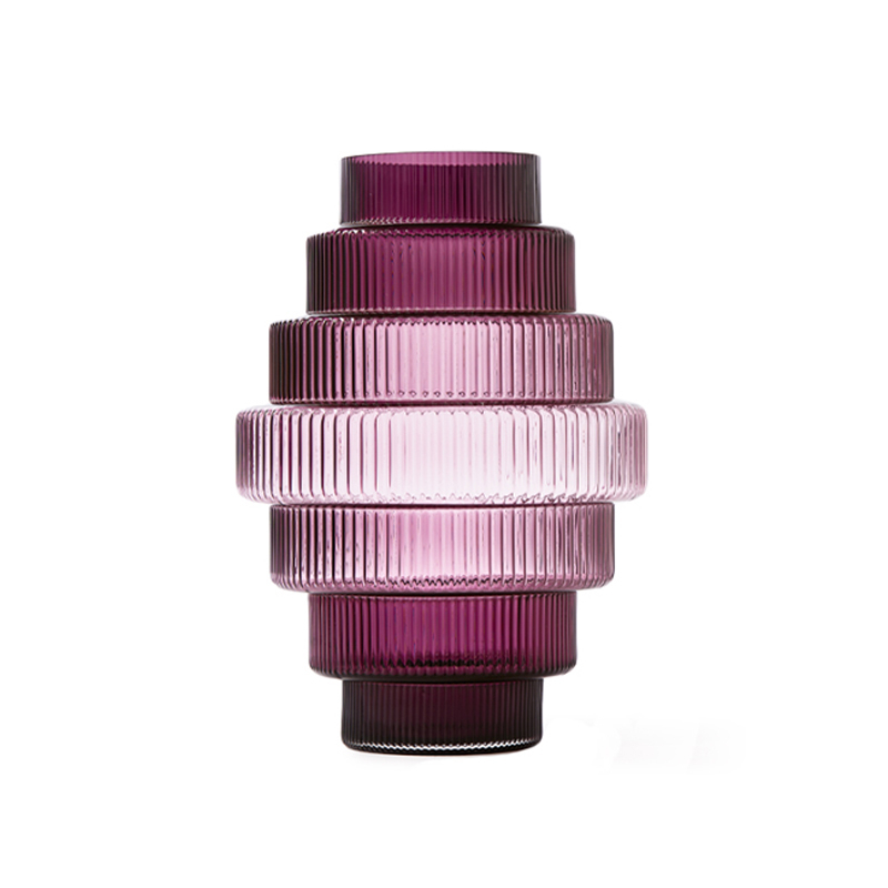 Vase Vase STEPS L Violet foncé POLS POTTEN