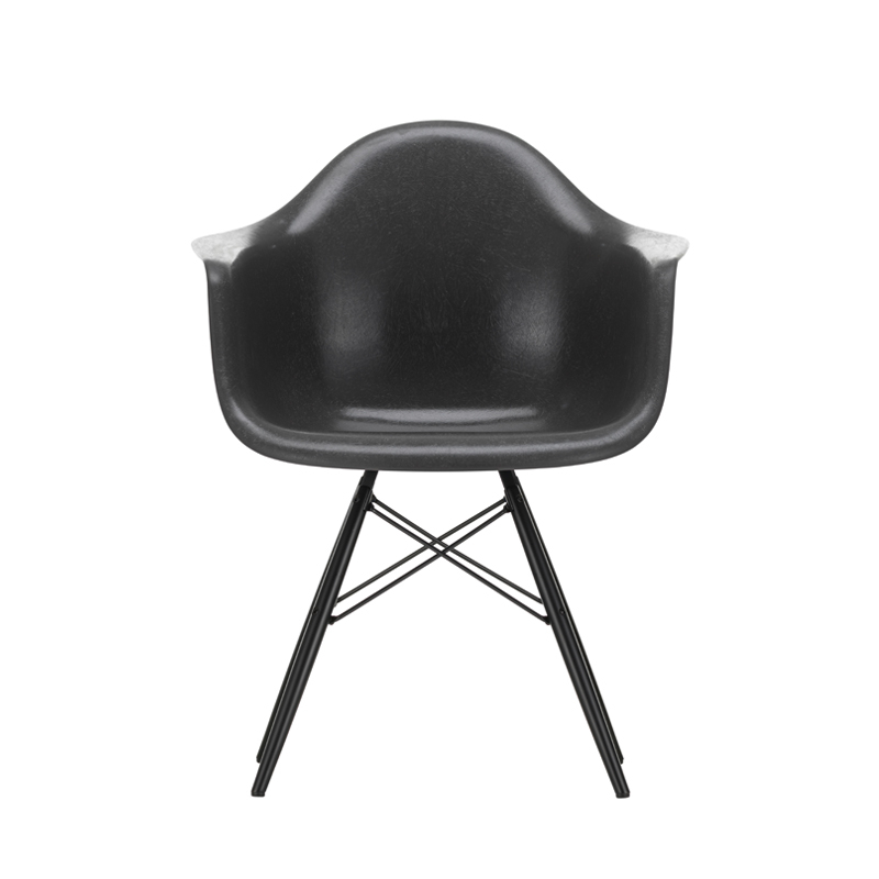 Chaise EAMES FIBERGLASS ARMCHAIR DAW Gris foncé Eames VITRA
