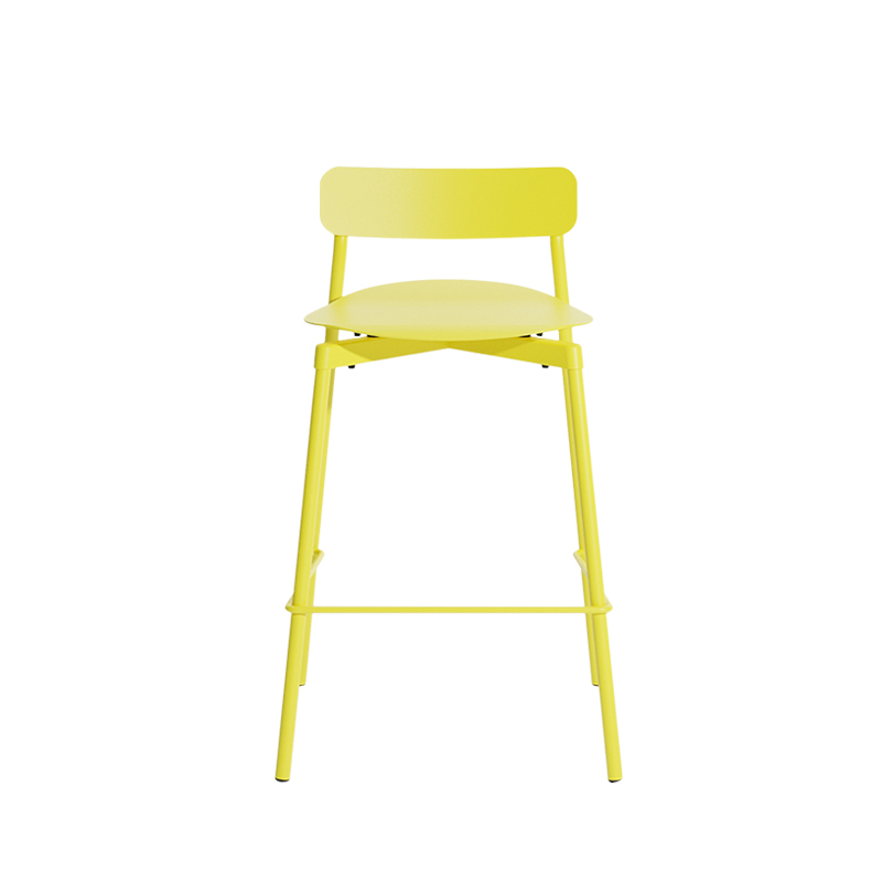 Tabouret haut FROMME H65 Jaune PETITE FRITURE