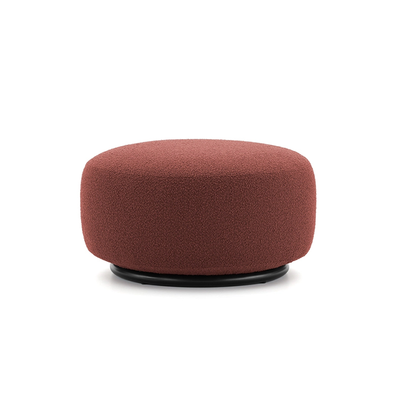 Pouf K-WAIT Bouclé Bouclé rouge brique KARTELL