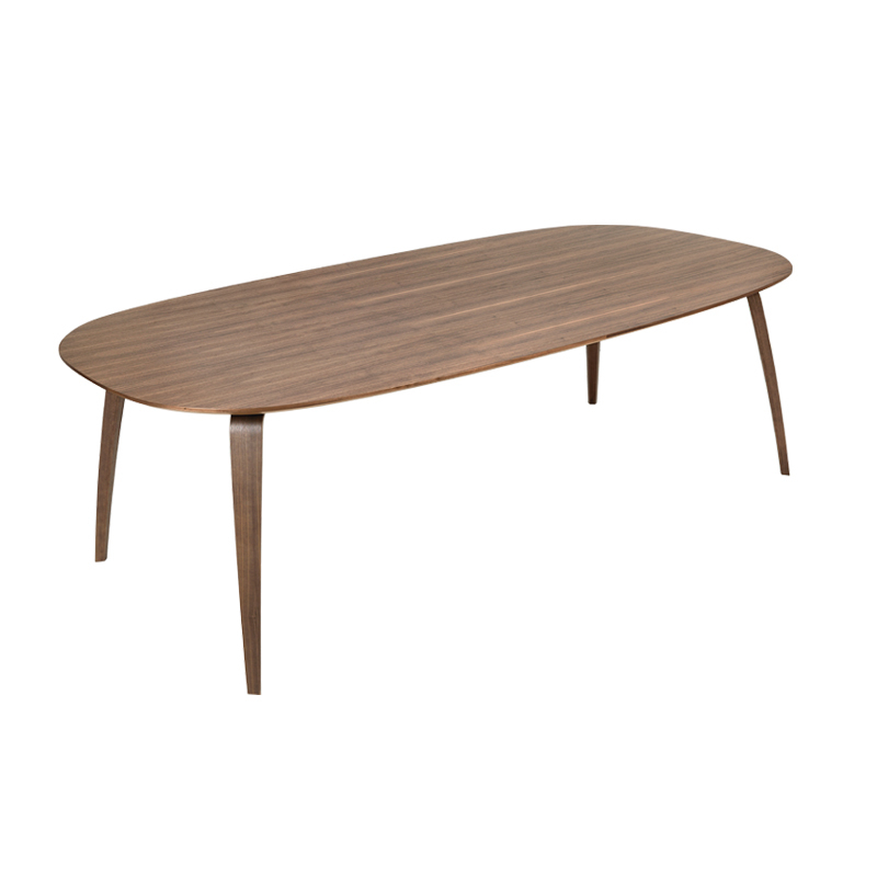 Table GUBI DINING ELLIPTICAL Noyer GUBI