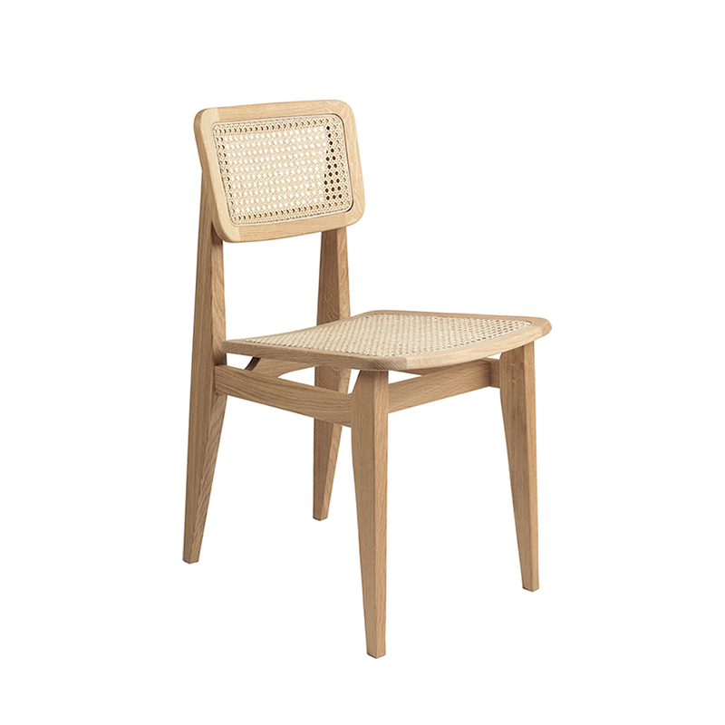 Chaise C-CHAIR Cannage Chêne GUBI