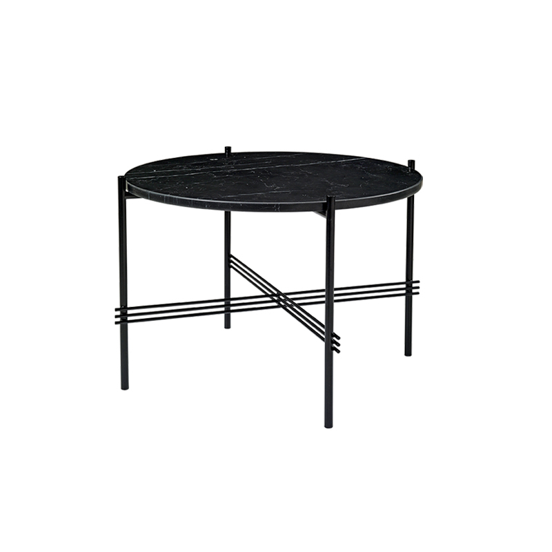 Table basse TS COFFEE Ø 55 Marbre Marquina noir GUBI