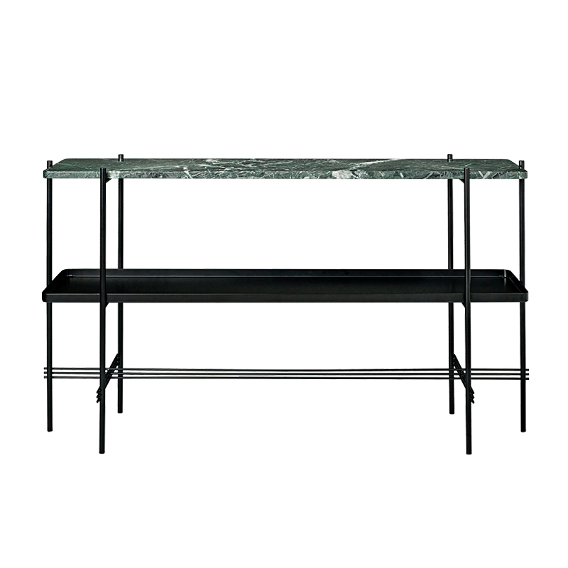 Console TS H 72 avec plateau Marbre Guatemala vert GUBI