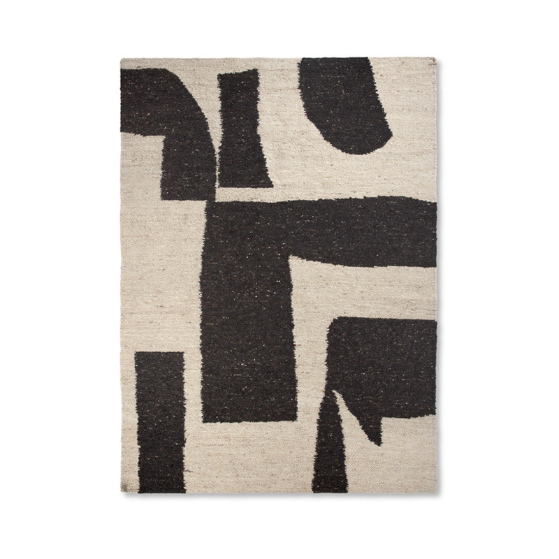 Tapis Tapis PIECE 200x300 Blanc cassé/ café FERM LIVING