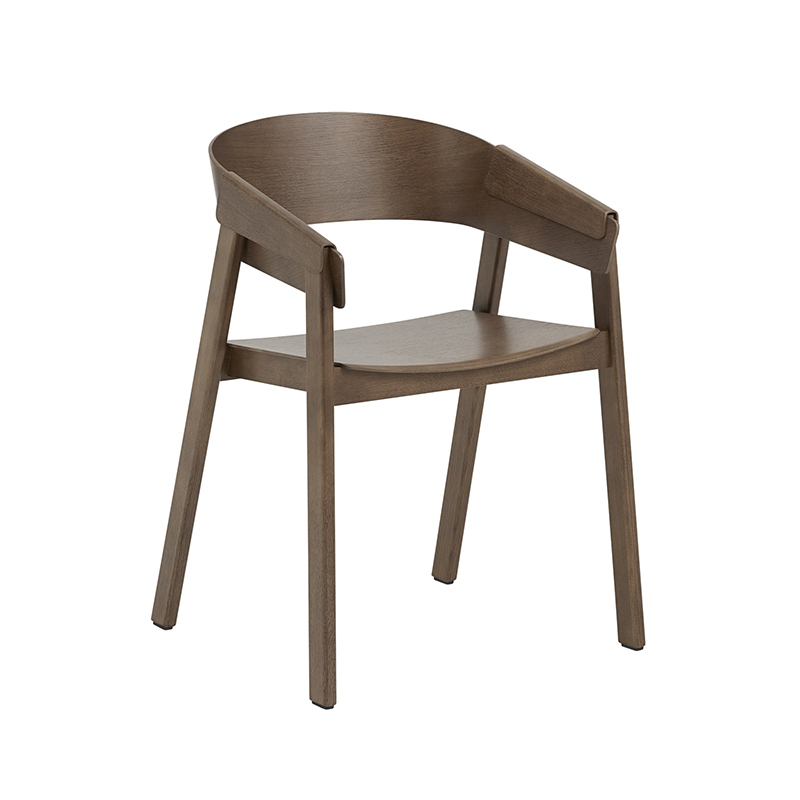 Chaise COVER ARMCHAIR Brun foncé MUUTO